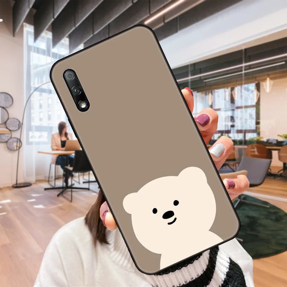 Чехол для телефона Huawei Honor 9X 9 9A 10 20 8X 8A 8S 7X 7A i 6A Pro Play Lite черный роскошный брендовый