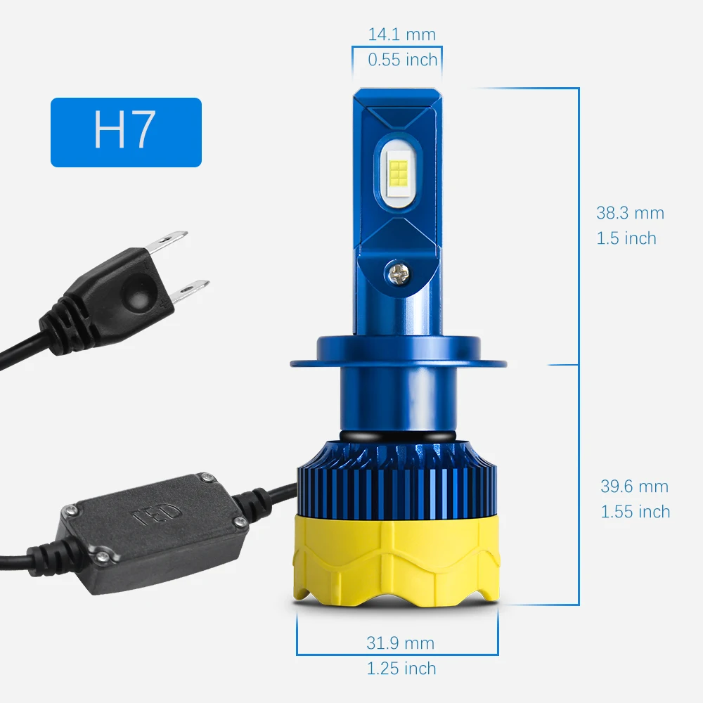 BraveWay CANBUS светодиодный H7 светодиодный H4 авто фары лампы H1 H11 HB3 16000LM 80W 6000K 12V LED лампы автомобильный комплект головных фар для мотоцикла