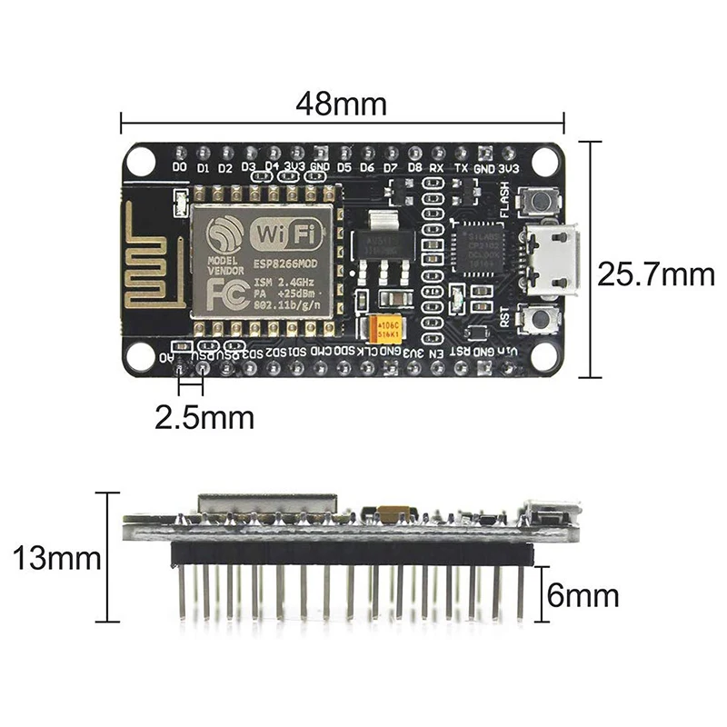 3 шт. ESP8266 NodeMCU CP2102 ESP 12E Wi Fi Интернет Плата развития беспроводной модуль совместим с