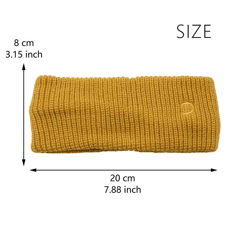 

Women Wide Turban New Knitted Headband Solid Ear Warmer Sports Face Wash Make Up Hairband Winter Elastic Headwrap Accessories