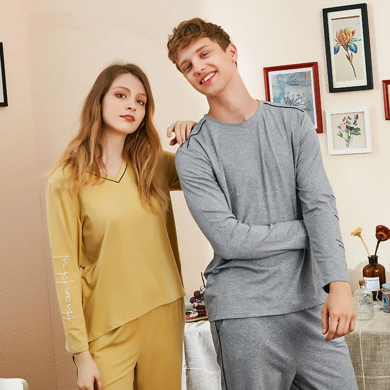 

Осенняя новинка, Женский пижамный комплект из двух предметов с длинным рукавом, женская пижама, Женский пижамный комплект, одежда для сна