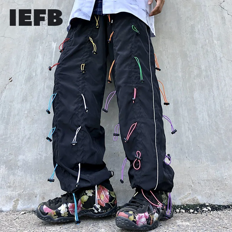 Мужская одежда IEFB со шнуровкой функциональные брюки новинка 2021 уличные