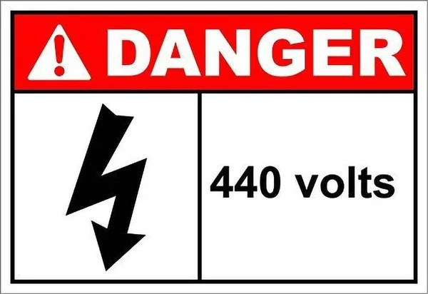 

440 Volts Danger Retro tin sign nostalgic ornament metal poster garage art deco bar cafe shop