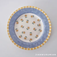 kitchen ceramic creative plate japanese serving porcelain plates dinner dessert nordic assiette ceramique cheese plate dl60pz