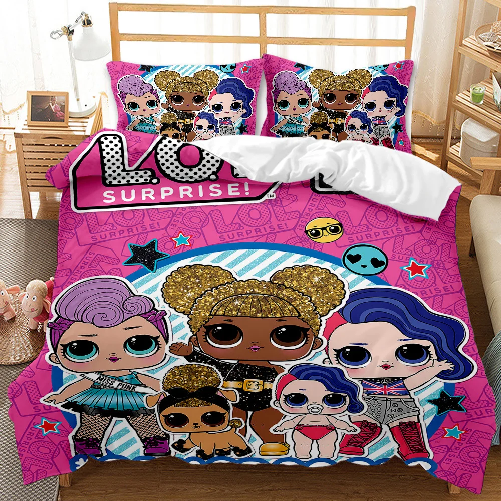 

Surprise Doll Girls 3D Print Comforter Bedding Sets Queen Twin Single Size Duvet Cover Set Pillowcase Home Textile Luxury Gift
