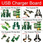 USB-штекер для зарядного устройства, плата для huawei P8 P9 Lite PLUS 2016 2017, мини-порт для зарядки, док-станция, замена USB-платы, запасные части