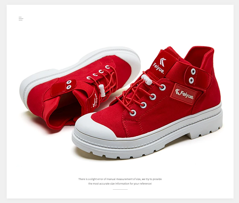 Feiyue 8302 новинка, холст обувь ботинки martin оригинальная женская обувь вулканизированные Кеды сапоги Для женщин 4 цвета тренд Нескользящие домашние тапочки