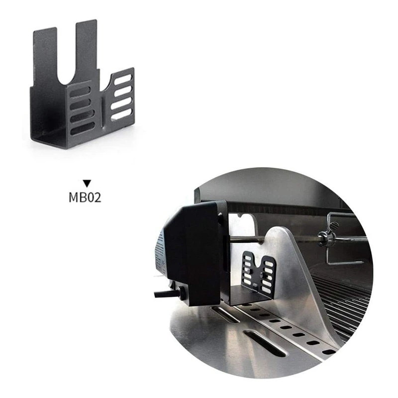 Rotisserie Motor Bracket Barbecue Grill Stainless Steel Set Outdoor Support Plate Tool |