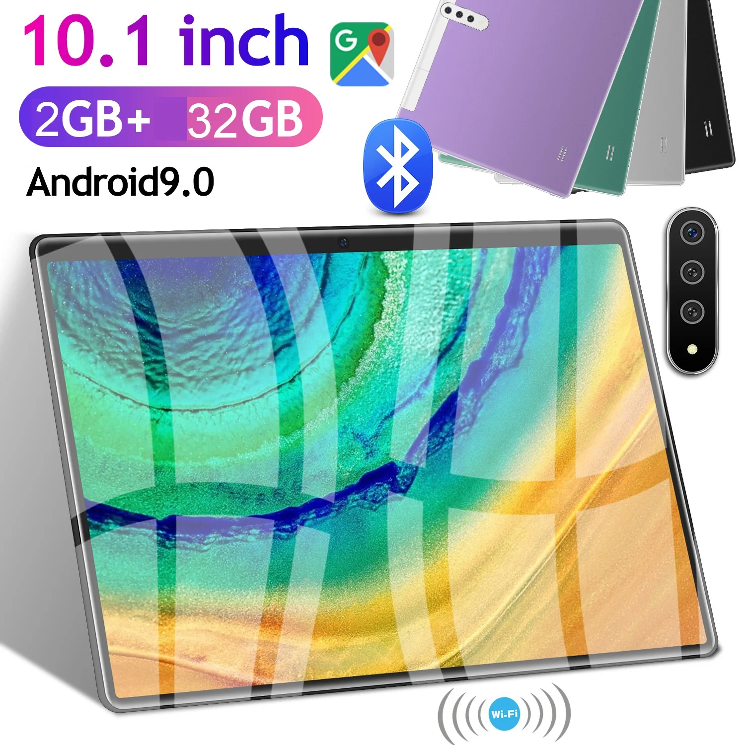 Планшет Google Play на Android 10 1 экран 9 0 дюйма 2 Гб + 32 ГБ | Компьютеры и офис