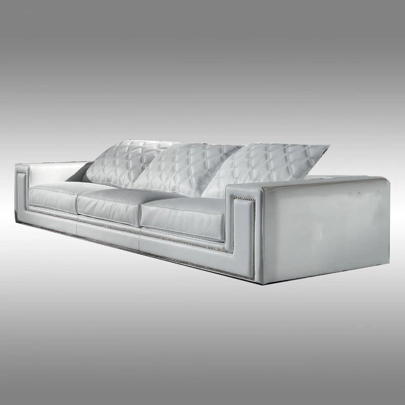 Современная мебель для гостиной Роскошный итальянский дизайн кожаный диван |