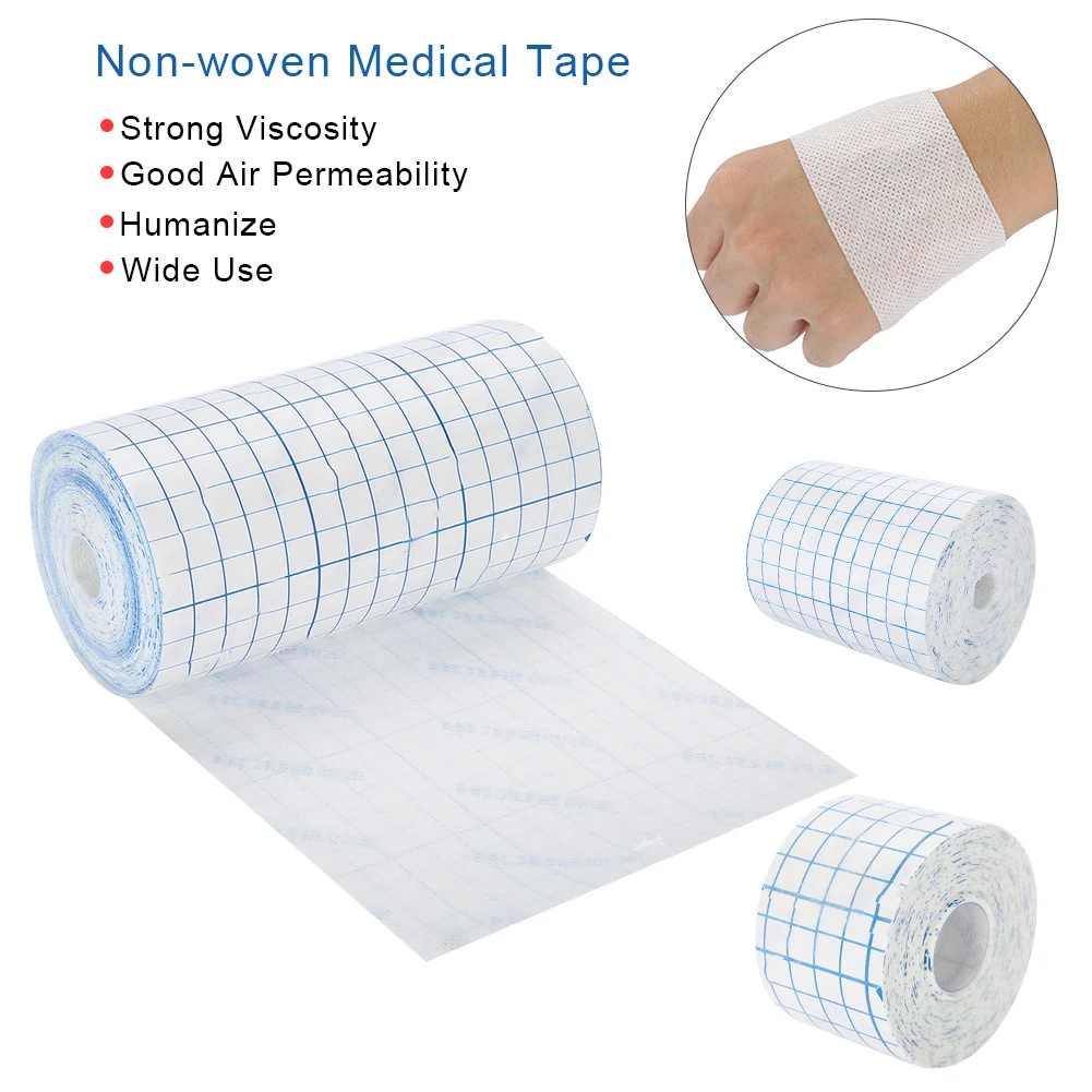 

Breathable Medical Tape Non-Woven Adhesive Wound Dressing Medical Fixation Bandage Elastic Bandage Suitable Gauze Pad Catheter