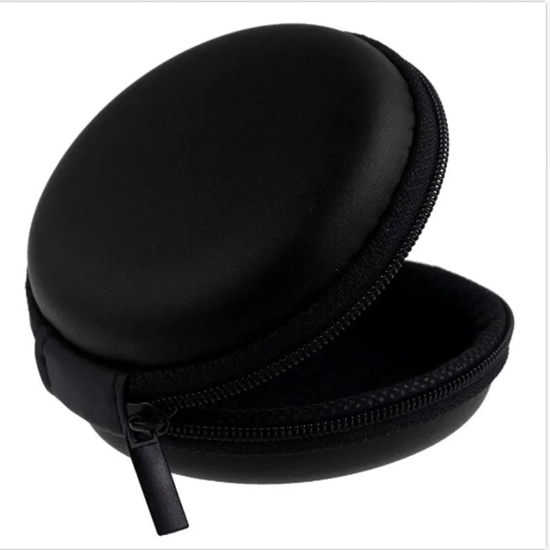 

1PC Black Women Zipper Waterproof Desk Clip Holder Storage EVA Earphone Wire Box(Without Earphone) Data Line Cables Box