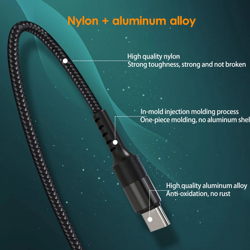 WeFor USB Type C кабель для быстрой зарядки 5А Кабель зарядного устройства Samsung Galaxy S10 S9 S8