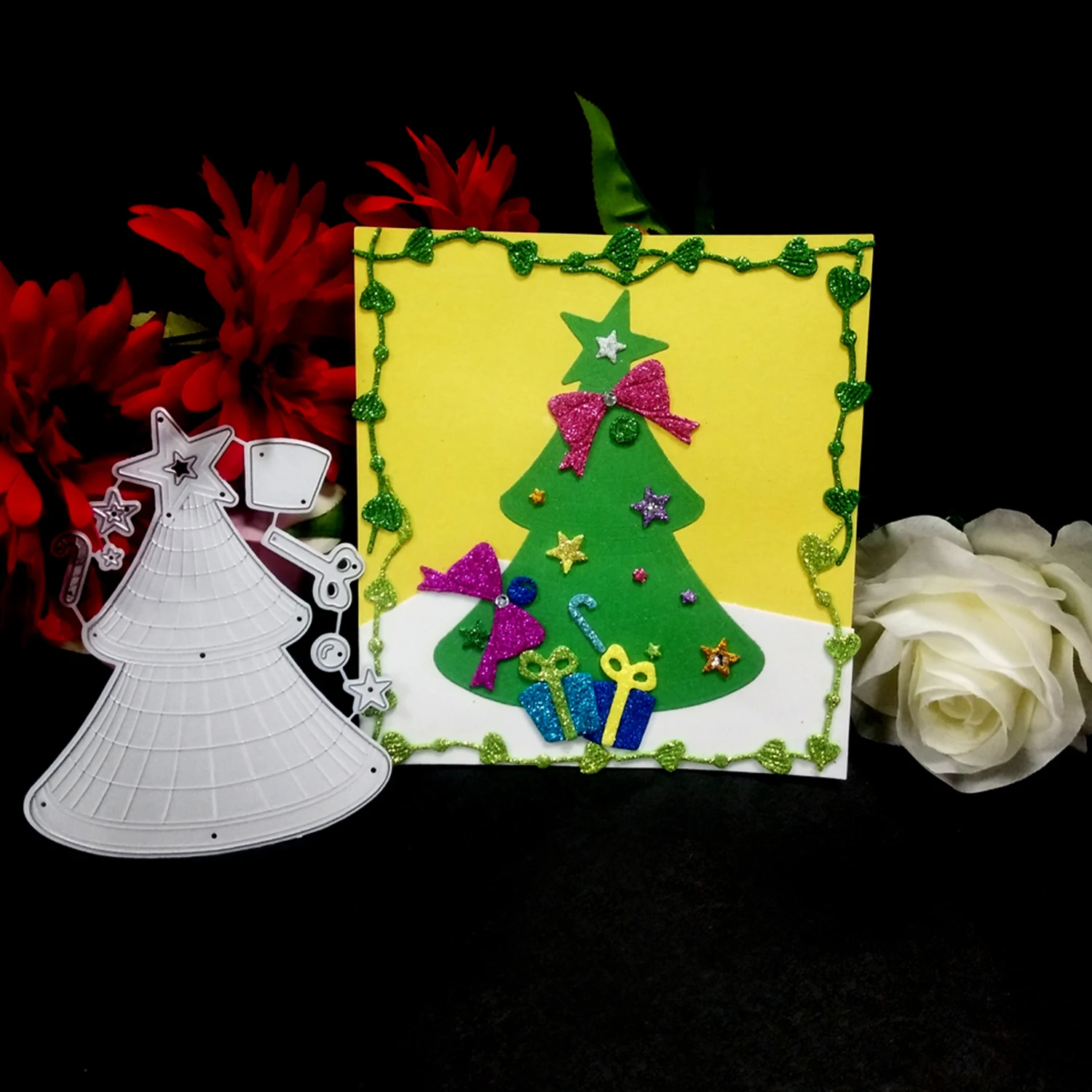 Металлические Вырубные штампы Счастливого Рождества форма вырубной штамп для