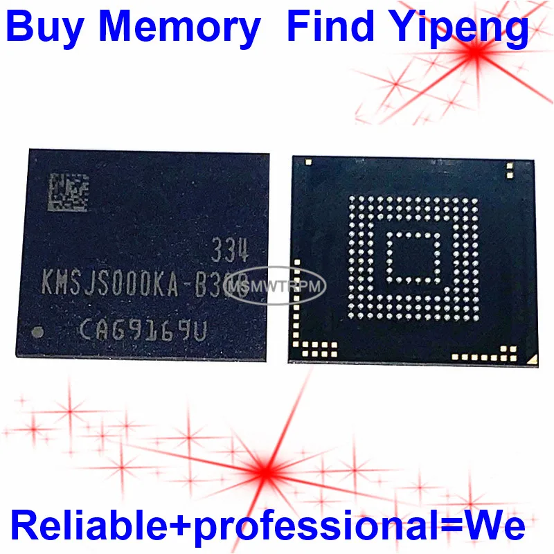 Флэш-память параметры 153FBGA EMCP 4 + 4 4 Гб RPMB KMSJS000KA