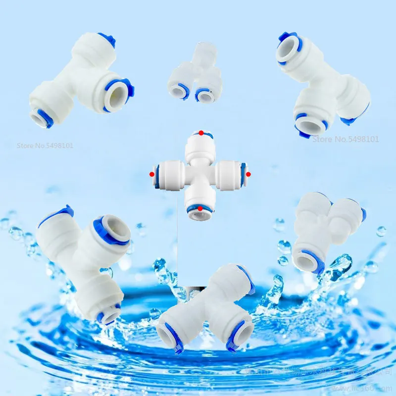 Быстроразъемное соединение для обратного осмоса 1/4 3/8 соединительная трубка