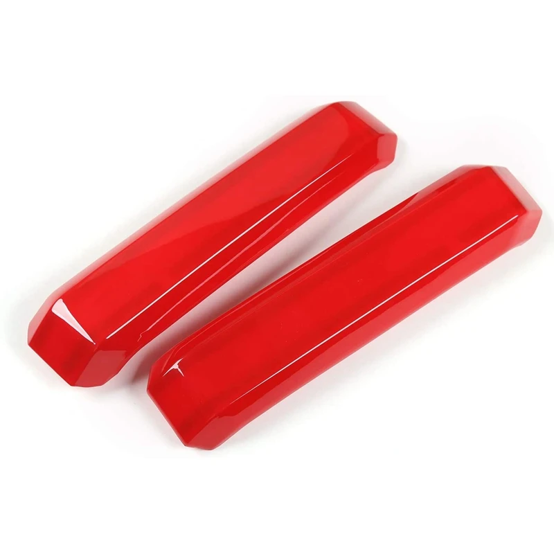 

for Ford F150 F-150 2015-2020 Car Inner Door Grab Handle Decoration Trim Cover Accessories,Red