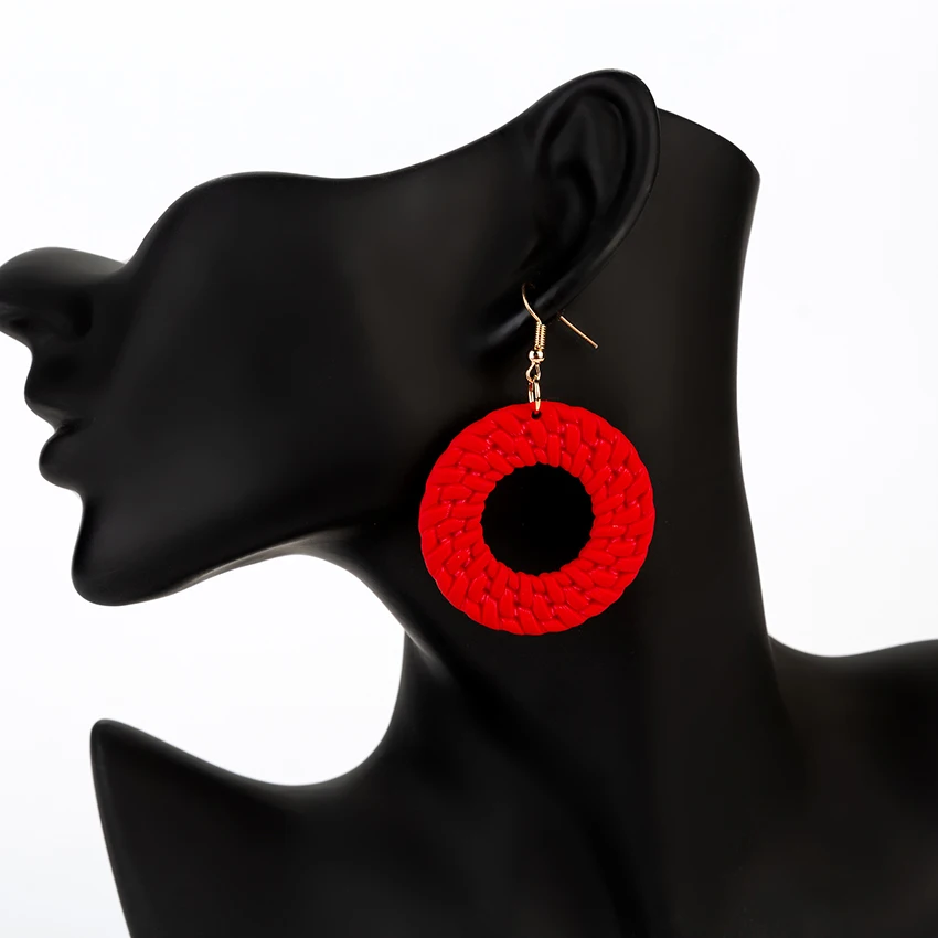 

1 Pair Drop Earrings Resin Earring for Round Geometric Earring For Woman Birthday Gift Child Female Fashion Jewelry Gifts