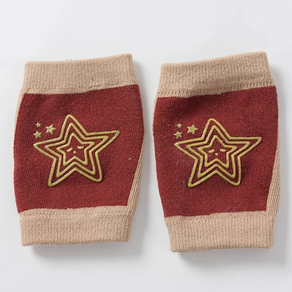 red 1 пара детский наколенник детская безопасность Ползания Локоть Подушка для малышей Детская грелка для ног наколенник Поддержка протектор ребенка - Цвет: red