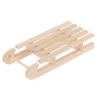 Деревянные сани в масштабе мини 112, Подарочная коробка, модель DIY, Рождественский ландшафт, фотоальбом