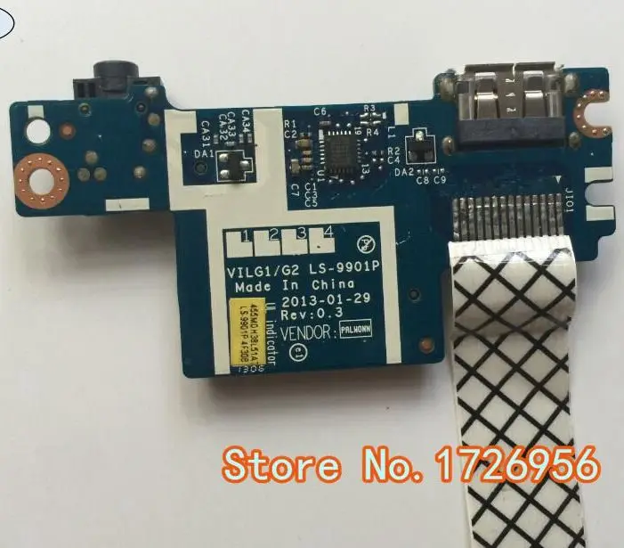 Оригинальный Для Lenovo G400S G500S G505S считыватель звуковых карт USB порт доска с кабелем