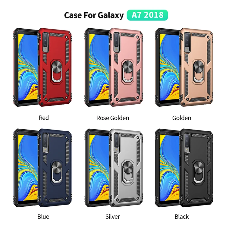 Роскошный бронированный мягкий ударопрочный чехол для Samsung Galaxy A6 A7 A8 A9 Plus 2018 A750 A9s