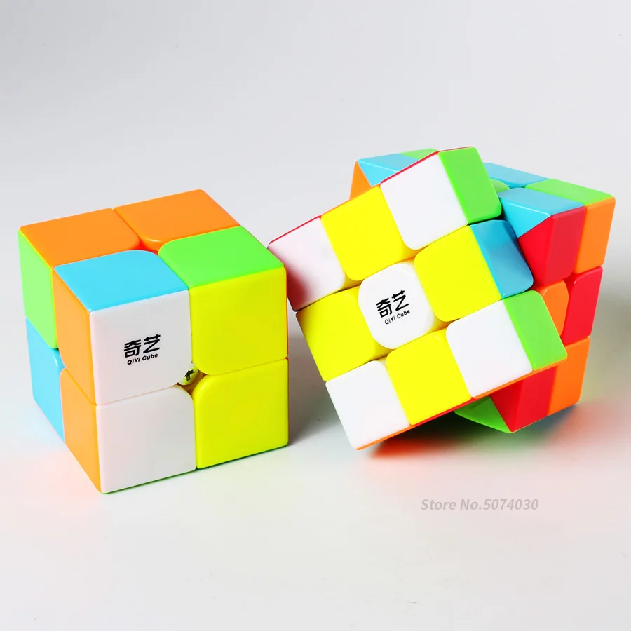 3x3x3 Кубик Рубика головоломка 2x2x2 магический куб без наклеек Qiyi Qidi Warrior W Cubo Mgiaco игрушки для детей