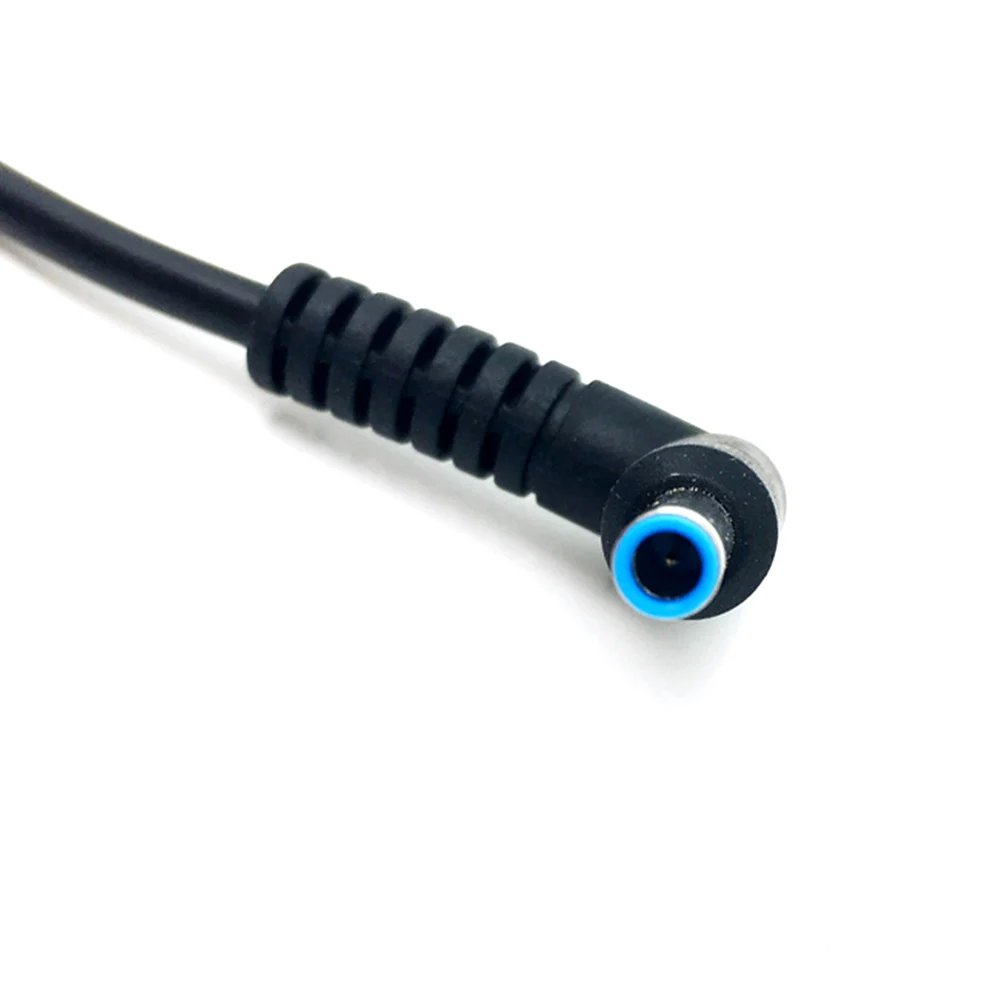 Adaptador de enchufe para ordenador portátil convertidor de cargador de corriente CC de 5,5x2,1mm a 4,5mm x 3,0mm Cable de ángulo