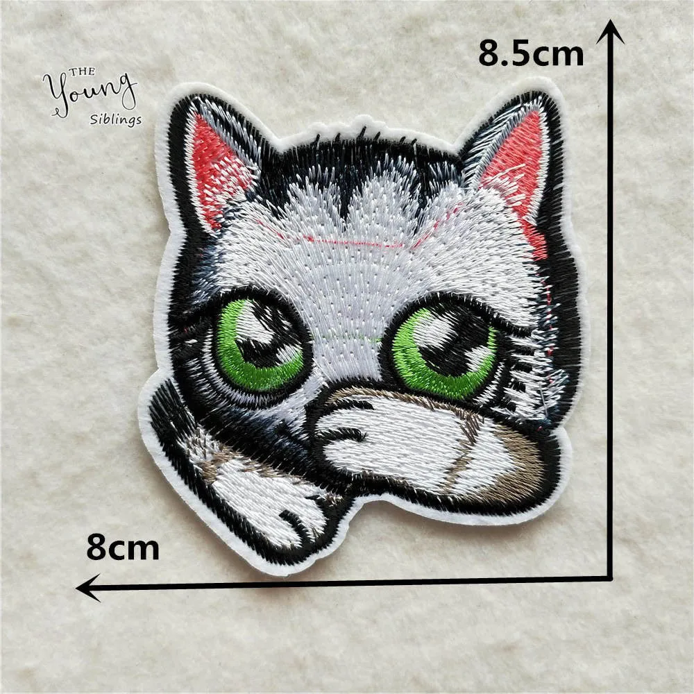 Вышивка в виде кота утюжок для шитья 1 шт. леопардовая пластырь исправление