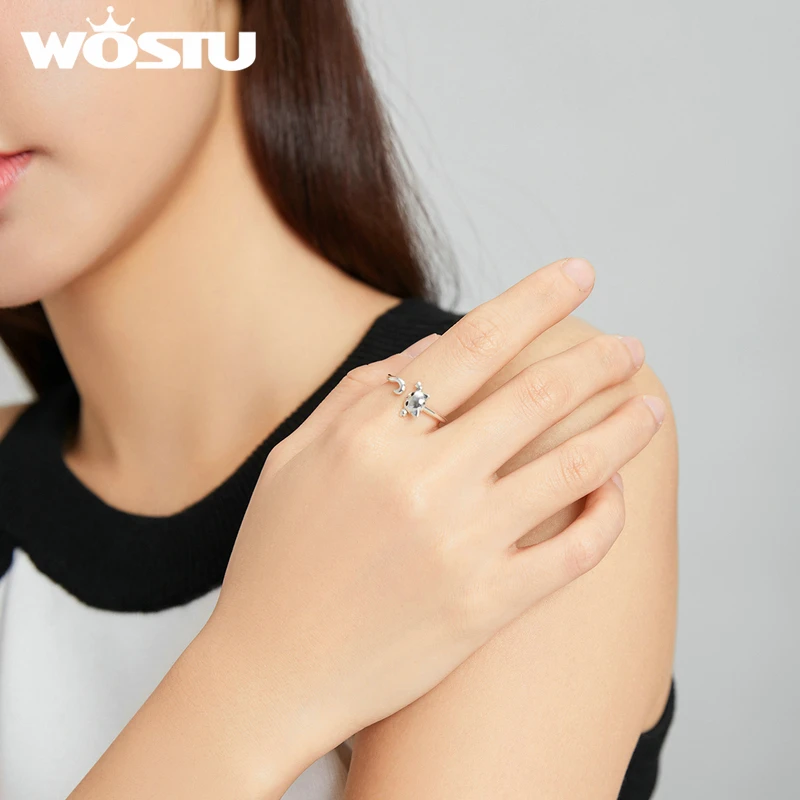 Кольцо женское из серебра 925 пробы в виде кошки | Украшения и аксессуары