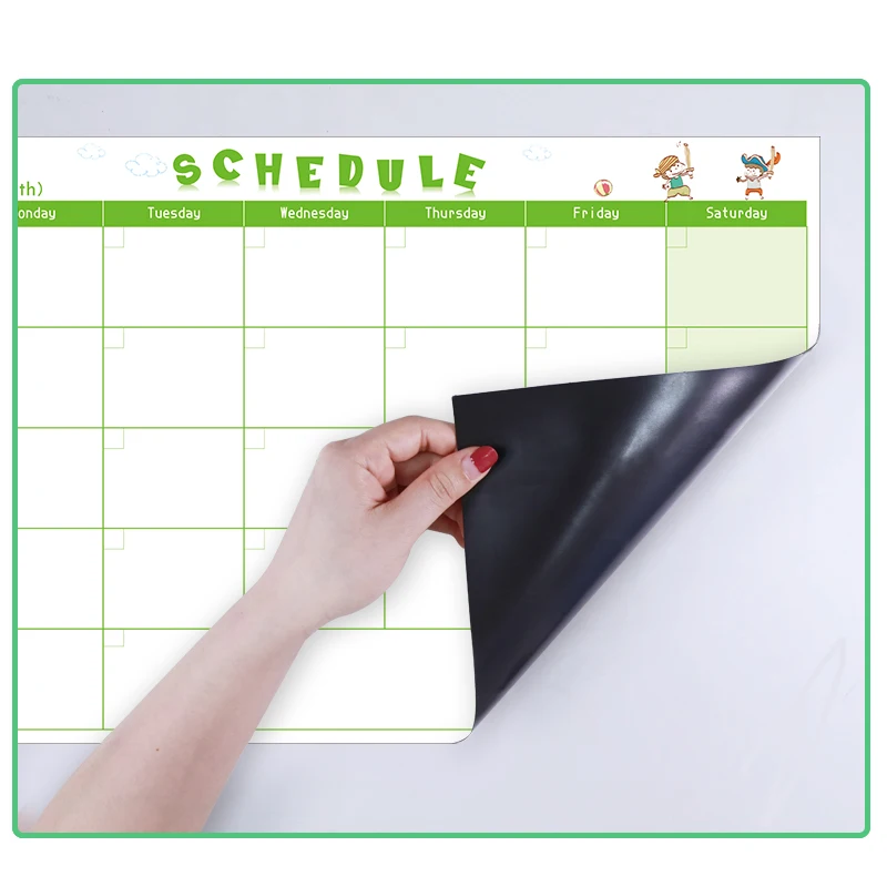 Magnetic Calendar Agenda Plan School Office Supplies Time Schedule Learning Working Weekly Table Notice Memo whiteboard | Канцтовары для