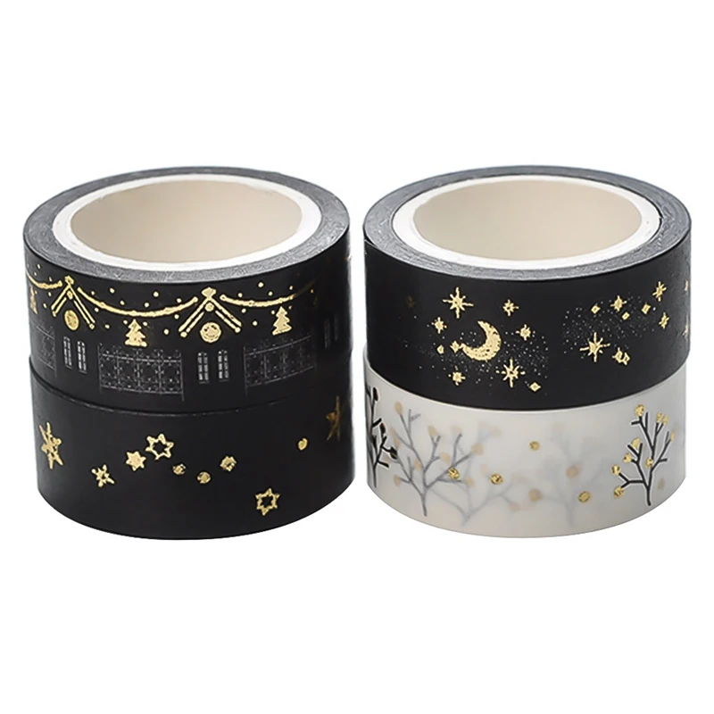 

Christmas Gift Black & White Washi Tape Lot Masking Tape Post Japanese New Stickers 2018 Kawaii Stationery School Supplies