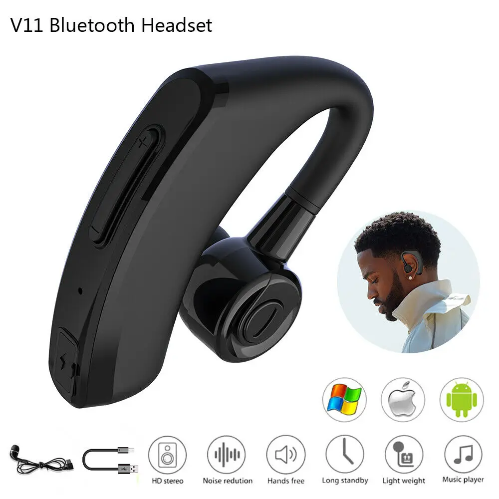 OTTWN V11 бизнес Bluetooth наушники с 3D стерео микрофоном Голосовое управление