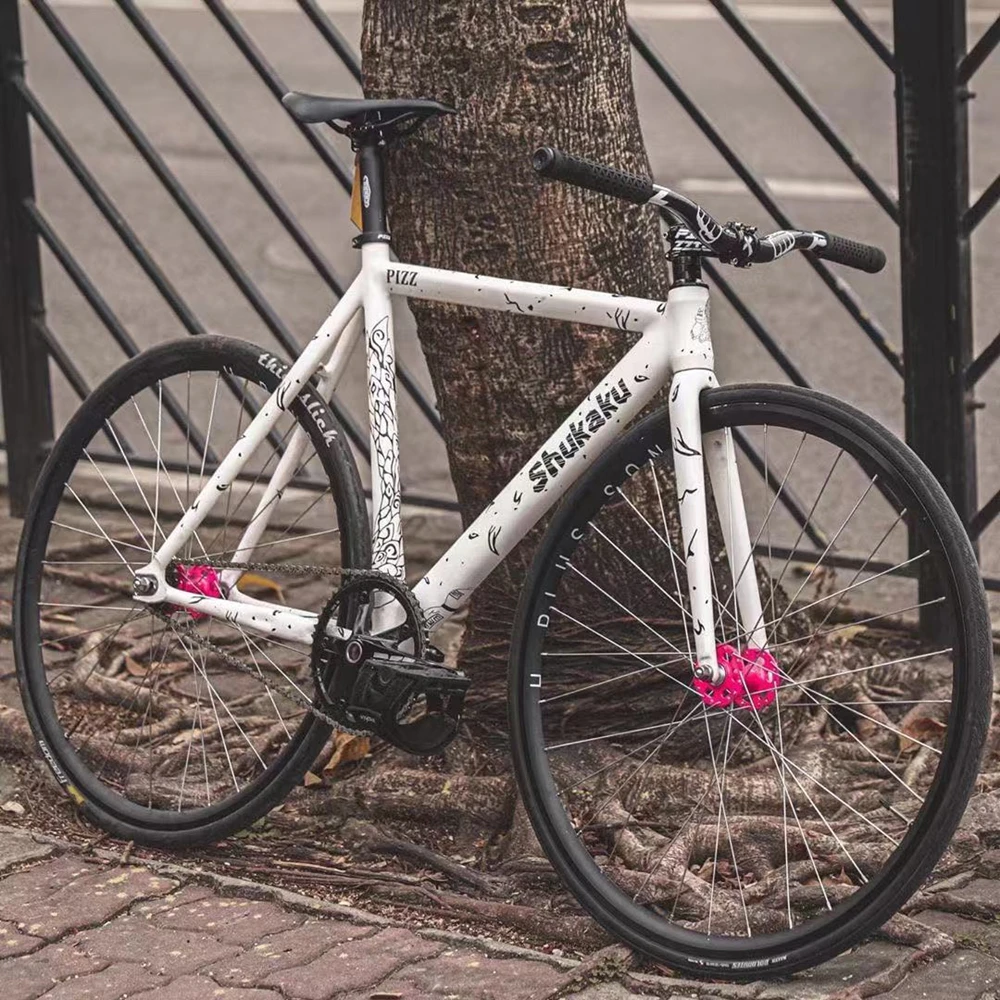 

Single Speed Aluminum Alloy Bicycle Field Racing Frame Pink Bike Frame Cycling Accessories