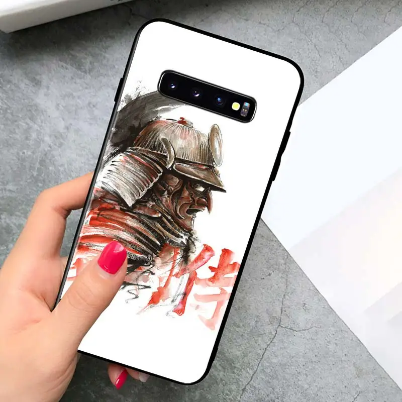 

Anime Samurai ninja for Samsung Galaxy S21 Ultra Plus Note 20 10 9 8 S10 S9 S8 S7 S6 Edge Plus Black Phone Case