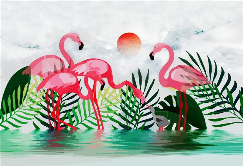 

Metal Plate Flamingos Gardening Decoration Decorative Posters Cartoon Patterns Gamer Room Movie Poster Vintage Retro Decor Home