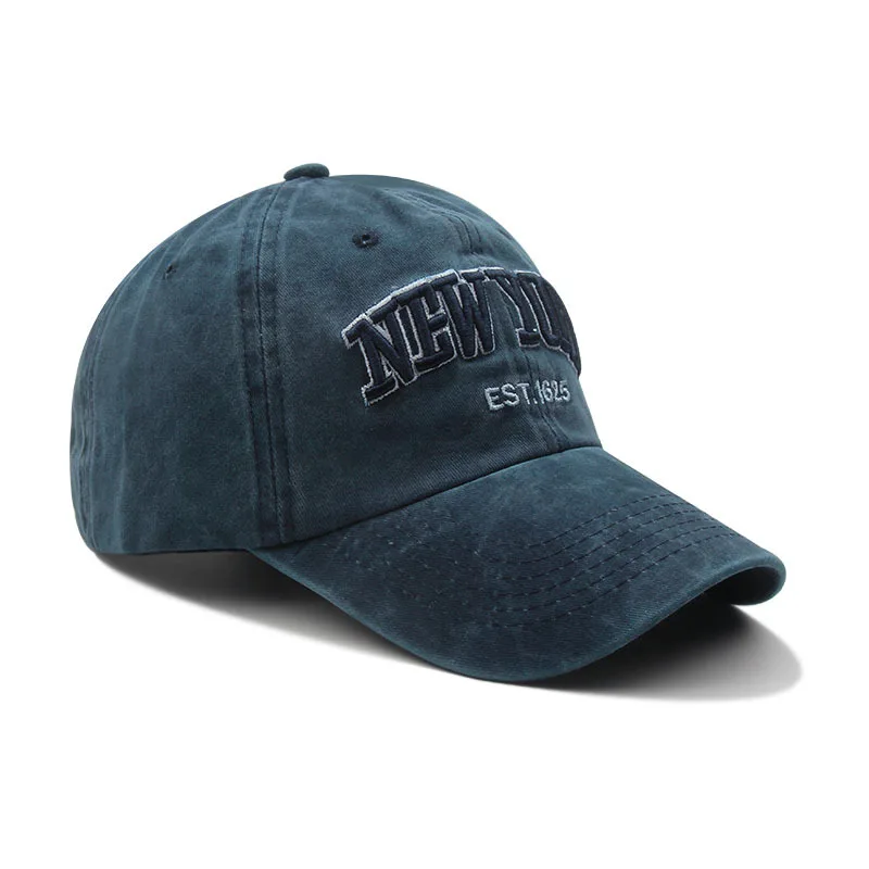 

2021 Washed Cotton Embroidery New York Baseball Caps For Men Women Snapback Cap Streetwear Sun Trucker Hat Outdoor Hip Hop Caps