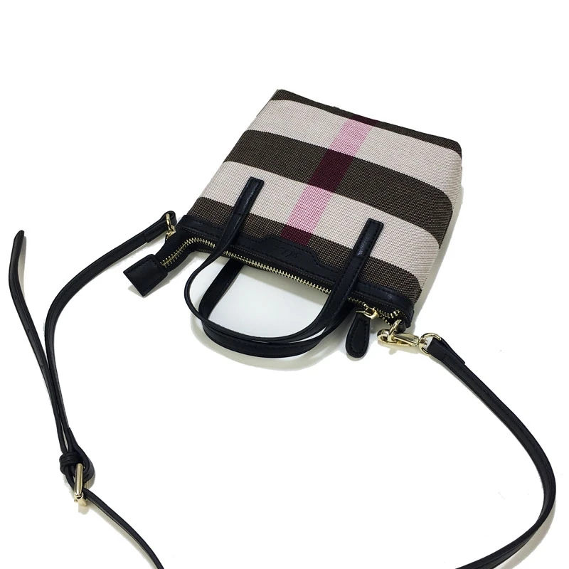 

New thickened Plaid canvas hand-held women's bag small one shoulder bag women's messenger bag mother's bag