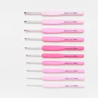 Спицы для вязания Japan Tulip Etimo TERTEL, розовые, с полимерной ручкой, оригинальные, Аутентичные, импортные, из Японии, 0,4-6,5 мм