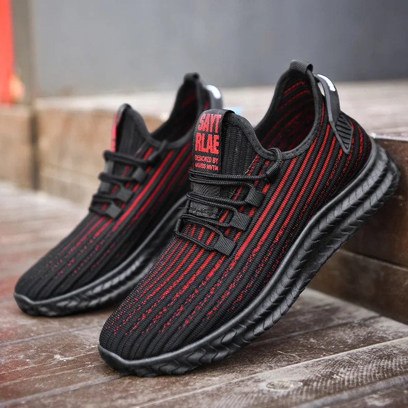 

Men's shoes breathable casual men's shoes trendy shoes running shoes flying woven men's sports shoes 2022 new spring fashion