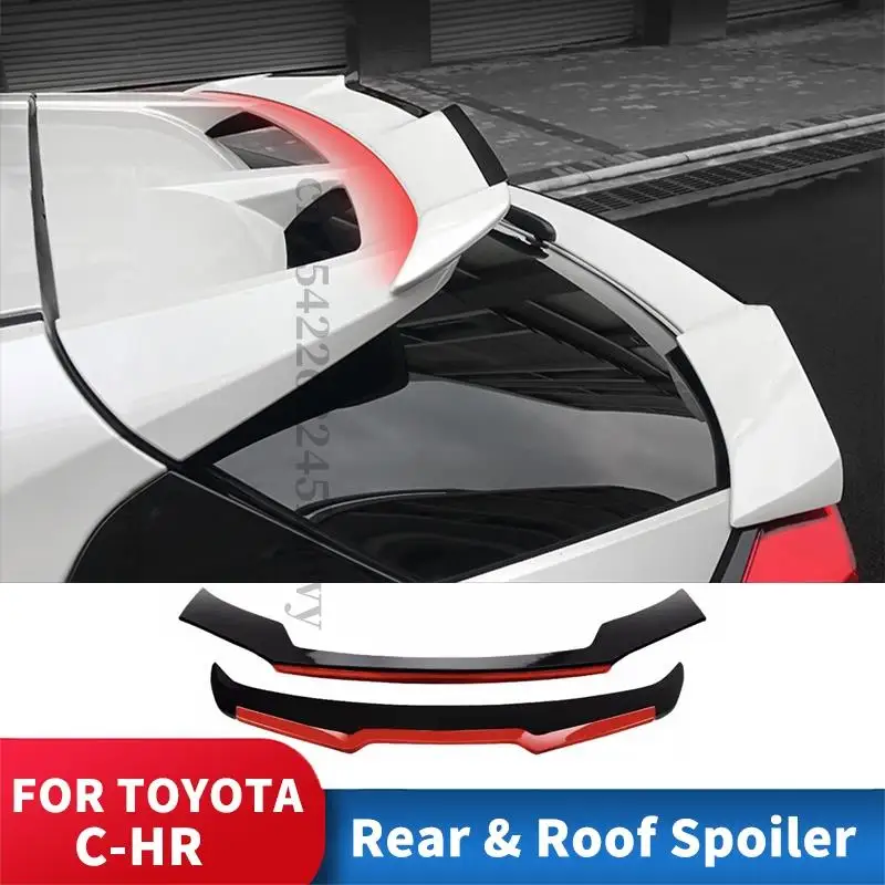 Задний спойлер на крышу автомобиля задний Toyota C HR 2020 20 16 17 18 2019 декоративные