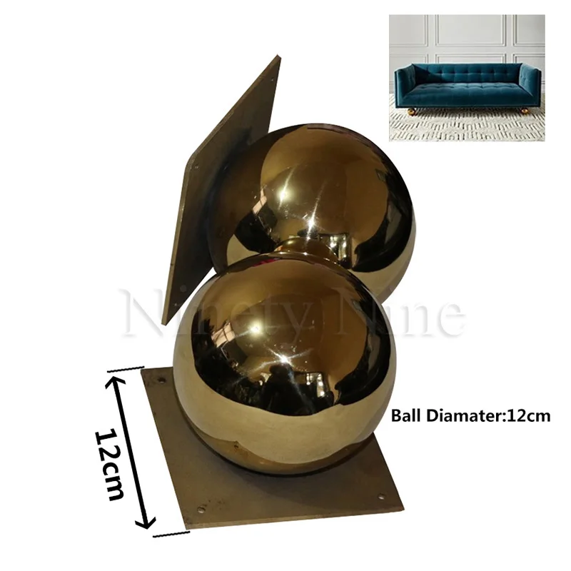 2 шт./лот Золотая мебель для телевизора кабинета дивана Шариковые ножки золотые