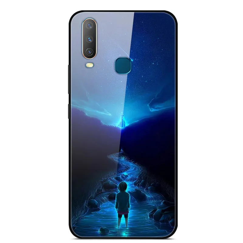 as photo 42 Чехол из закаленного стекла для Vivo Y17, чехол, жесткая задняя крышка для Vivo Y15, чехол для Vivo Y12, чехол из ТПУ, бампер для Vivo Y3, чехол, Funda - Цвет: as photo 42