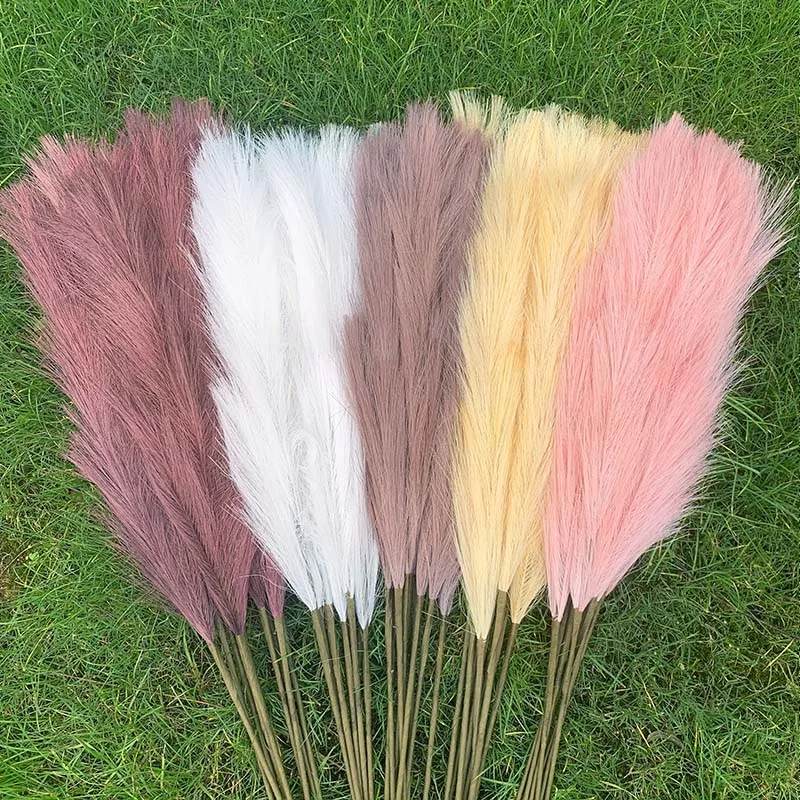 

1Pcs Bulrush Nature Dry Artificial Pampas Grass Reed DIY Artificial Plant Home Wedding Flowers Christmas Decoration Reed Bouquet