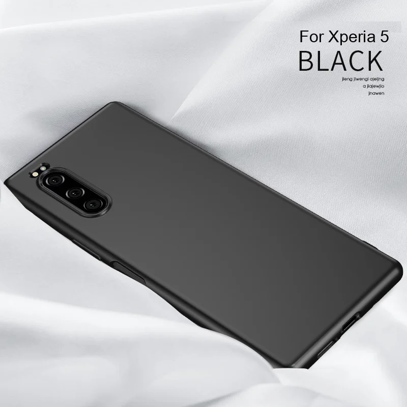 X-Level Мягкий силиконовый чехол для sony Xperia 1 5 X Level Ультратонкий матовый ТПУ защитный чехол для Xperia 8 - Цвет: Black