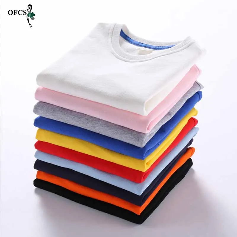 

Retail Cotton Boys Girls T-Shirts Child Kids Cartoon Sweatershirt Knit Pullovers Kids Outerwear Tops Fashion Clothing Tee 2-12 Y