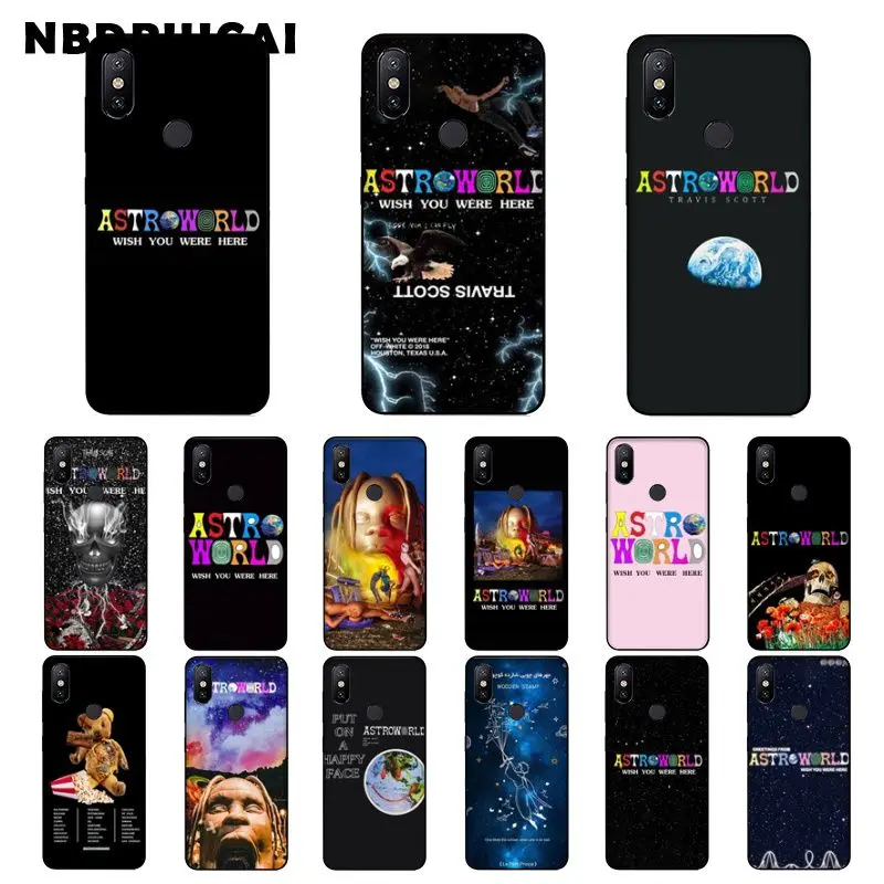 NBDRUICAI Трэвиса Скотта чехлы для телефонов Astroworld Sicko Mode чехол телефона Xiaomi 8 9 se 5X Redmi