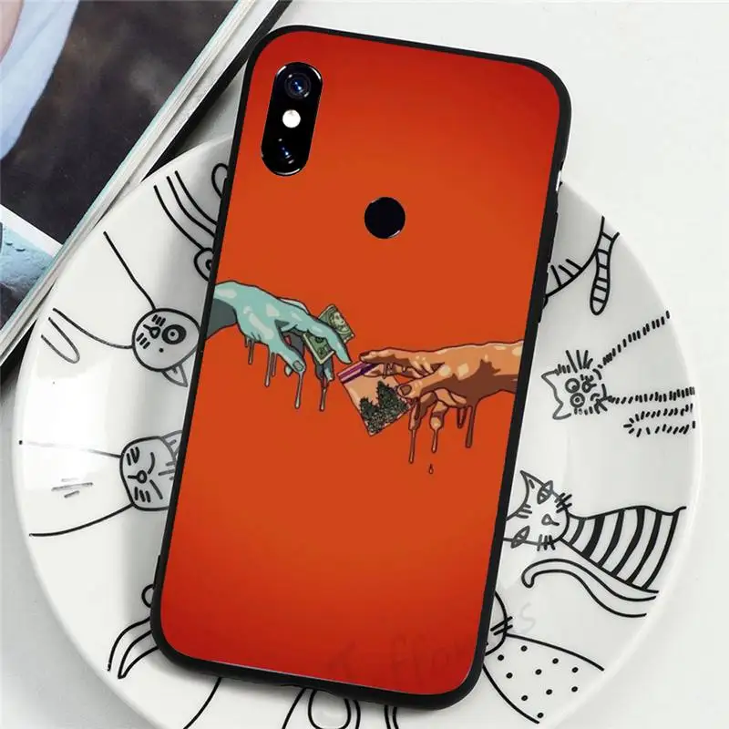 

Funny Hand The Creation of Adam Phone Case For xiaomi redmi 9 9a 8 8a 7 7a k30 k30pro k20 k20pro mi 9 9t 9se 10 10pro 10lite