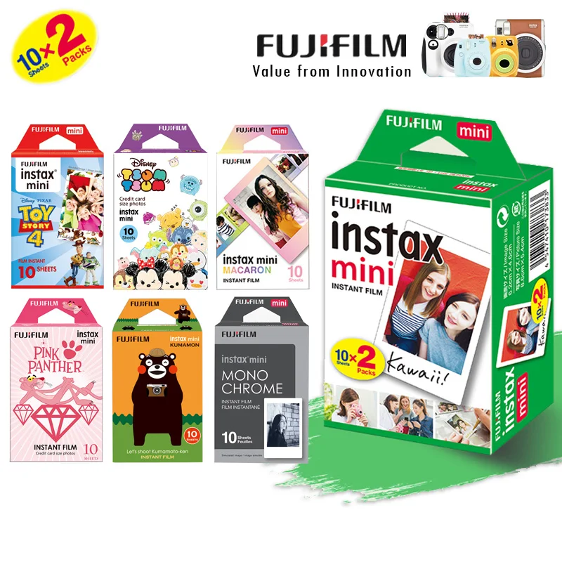 Фотобумага Fuji Fujifilm Instax Mini 9 для Instax Mini 9 7s 8 90 70 25 Instant Polariod camera Share Liplay SP2 1 Printer
