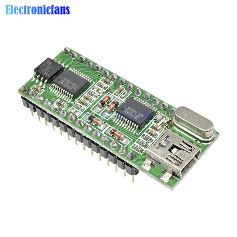 Плата управления голосом Φ 5 В Mini USB интерфейс, звуковой модуль управления 32M DC 2,8 V 5,5 V DAC PWM WAV выход